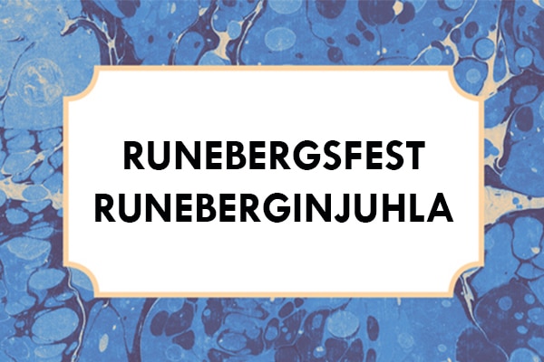 Runebergsfest med utdelning av kulturpriset 2019